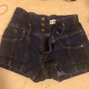 Abercrombie and Fitch high waisted jean shorts